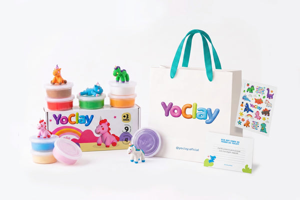 Kit Presentear Yoclay - Unicórnios