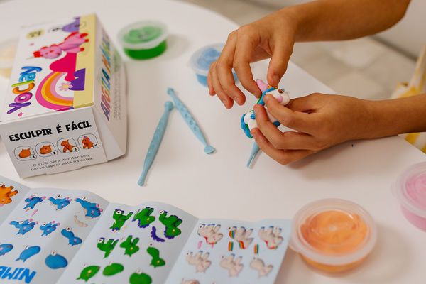 Yoclay Box 9 Cores - Coleção Unicórnios