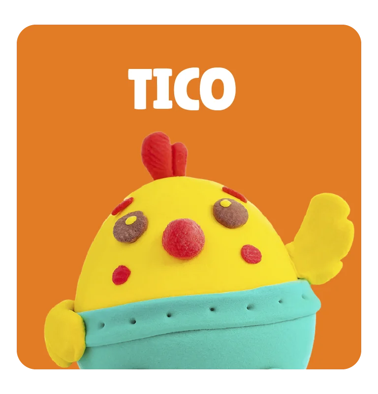 Tico, personagem Pocket YoClay